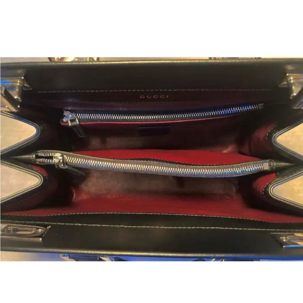 Gucci Zumi Black and Cream Satchel - Picture 10 of 12
